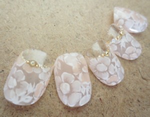 中目黒ネイル　手書きフラワー