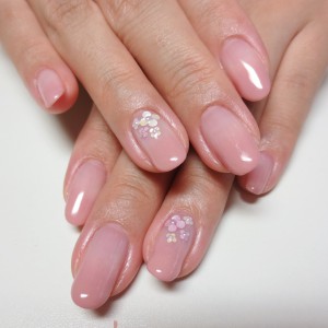 上品ホロフラワーネイル