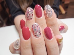 純銀ホログラムネイル