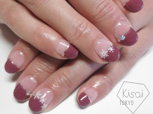雪の結晶ネイル