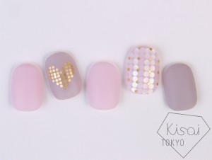 マットな春ネイル