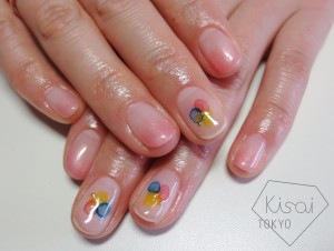 水彩画風ネイル