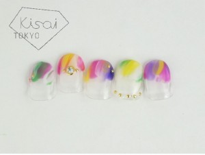 カラフル夏ネイル